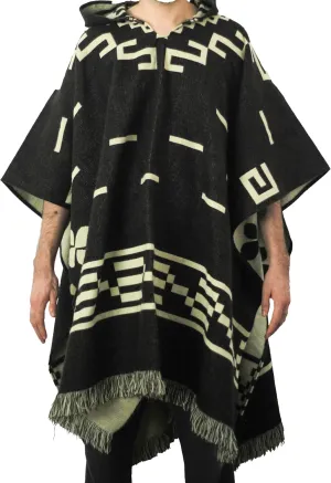 ALPAKITAS Premium Alpaca Wool Poncho for men and women  Western Hooded Cape for Men & Women  Soft & Warm Mexican ponchos