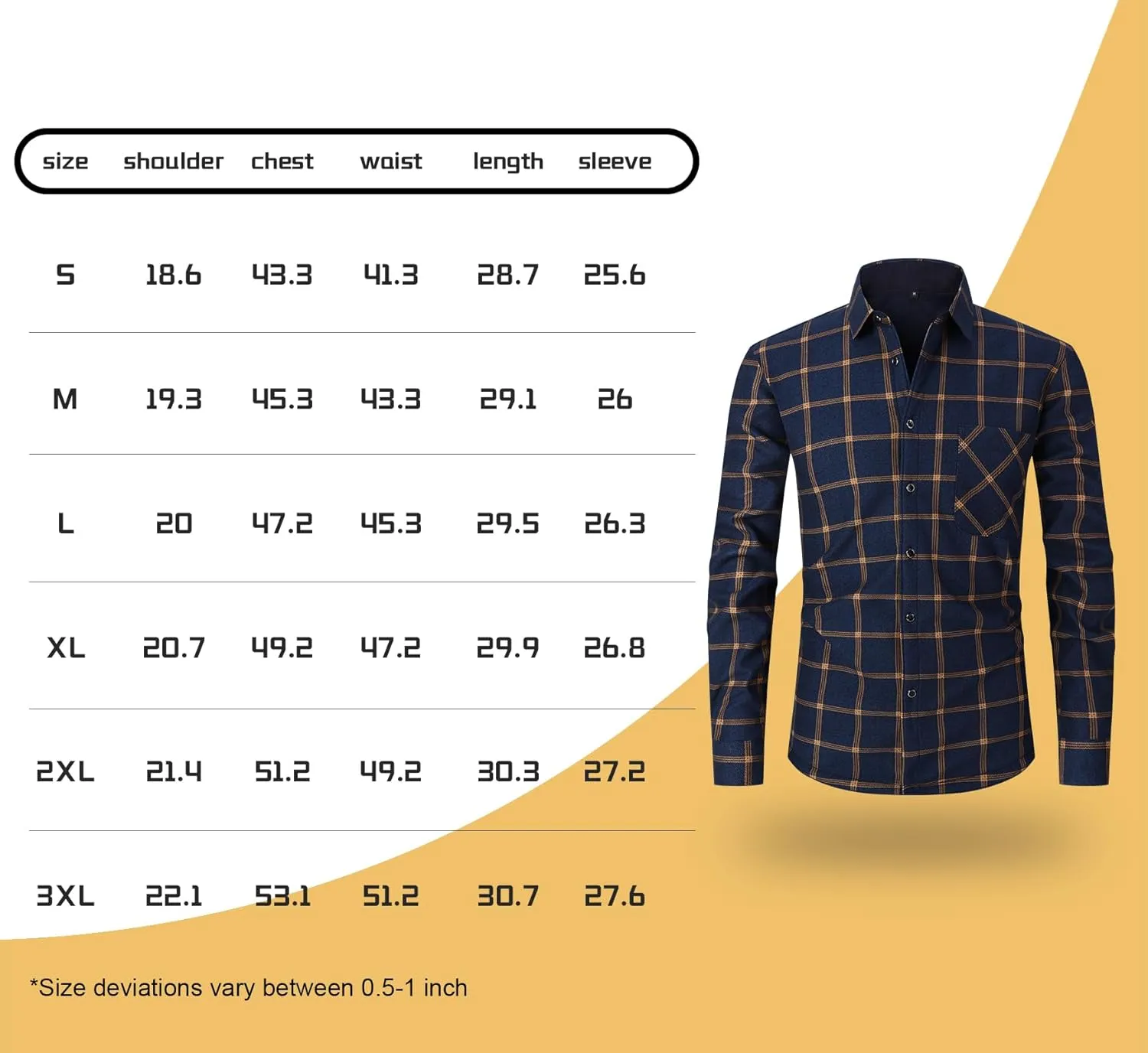 Askdeer Men's Plaid Shirts Jacket Fleece Flannel Shacket Long Sleeve Soft Warm Button Down Coat