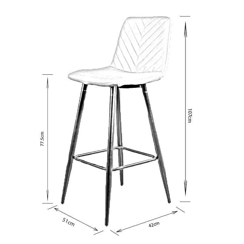 Brie Barstool - Taupe