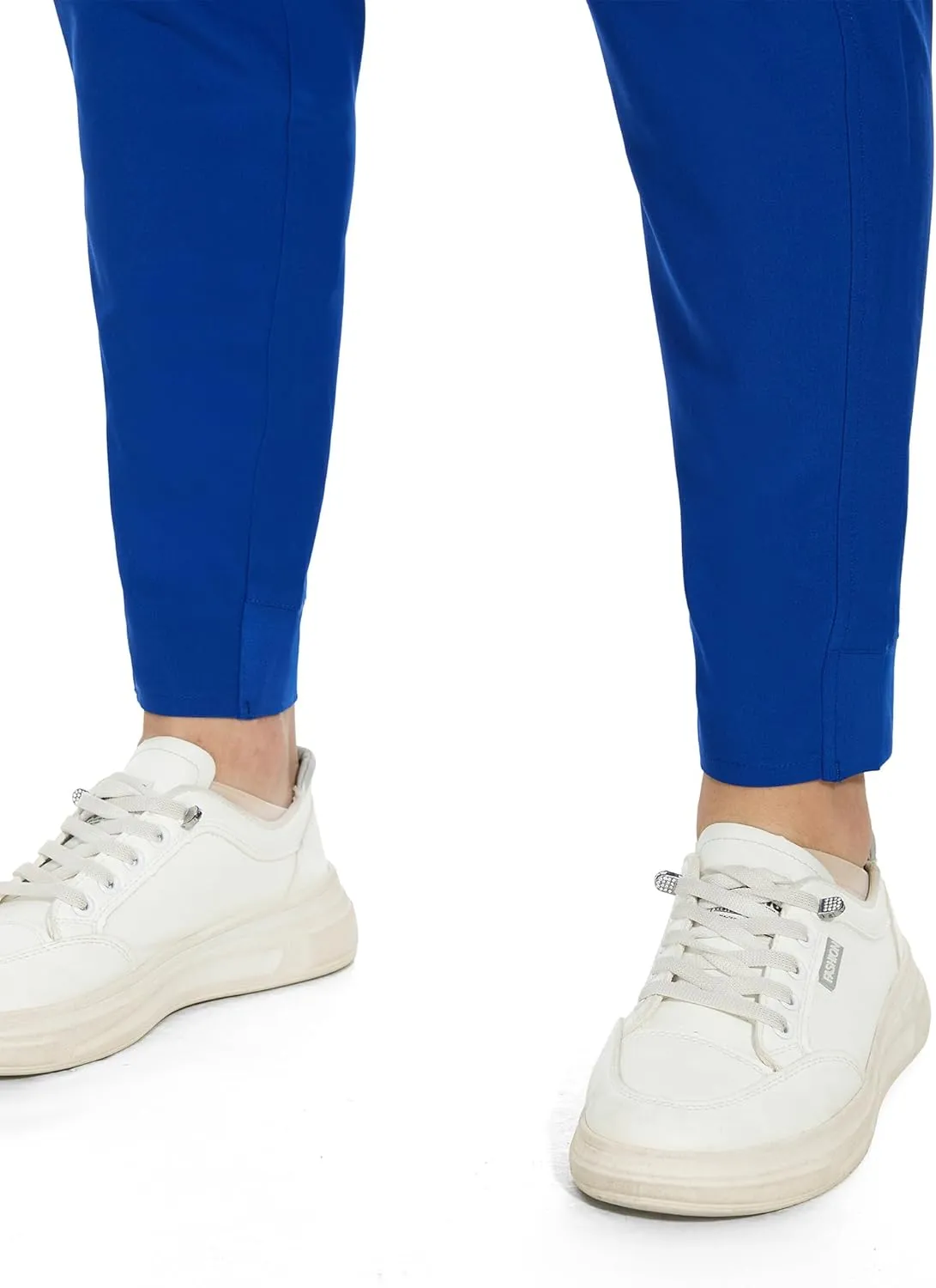 COZYFIT Medical Scrub Pants for Women - Soft Stretch,Drawstring Jogger Pants with 5 Pockets
