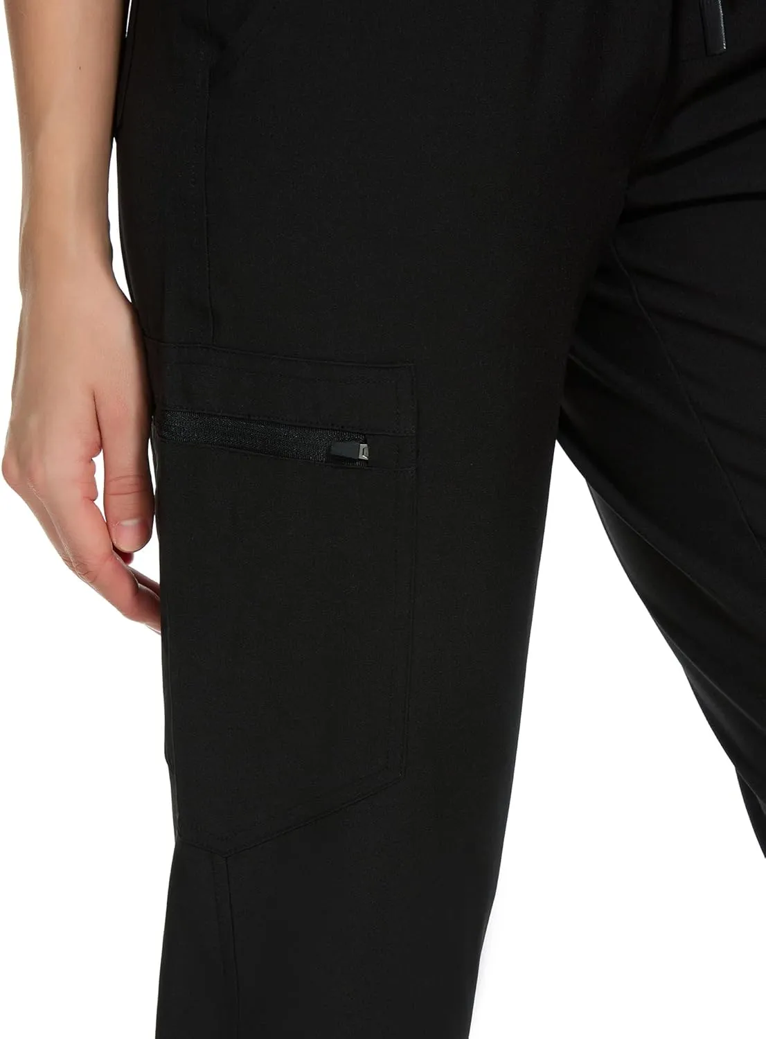 COZYFIT Medical Scrub Pants for Women - Soft Stretch,Drawstring Jogger Pants with 5 Pockets