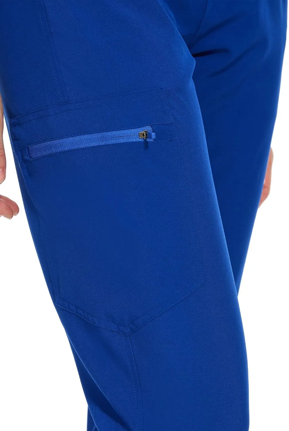 COZYFIT Medical Scrub Pants for Women - Soft Stretch,Drawstring Jogger Pants with 5 Pockets