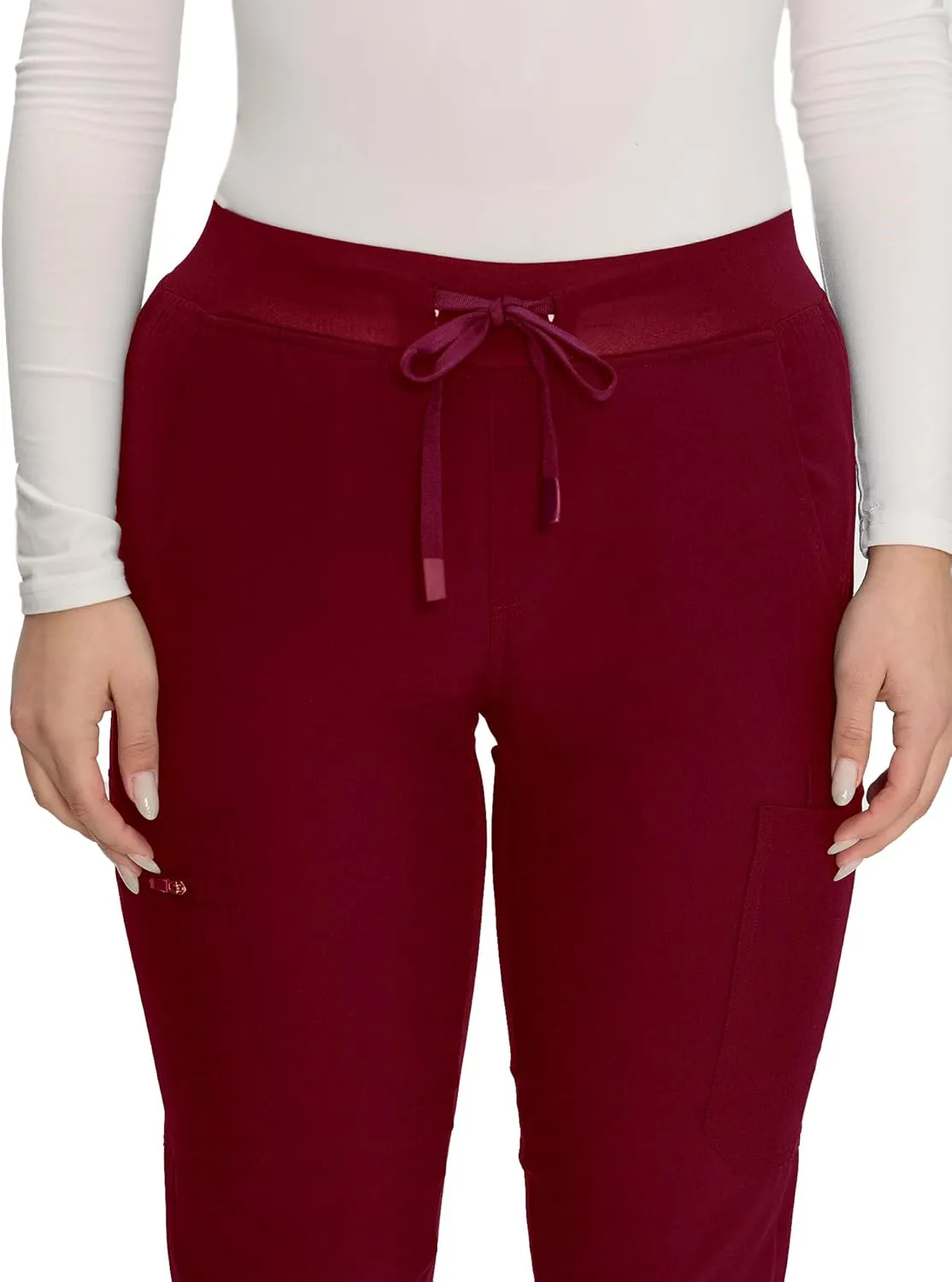 COZYFIT Scrub Pants for Women - Cargo Pants Scrubs with 7 Pockets,Soft Stretch