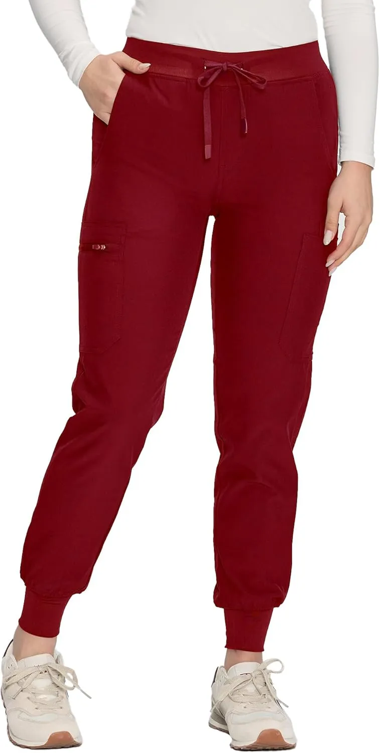 COZYFIT Scrub Pants for Women - Cargo Pants Scrubs with 7 Pockets,Soft Stretch