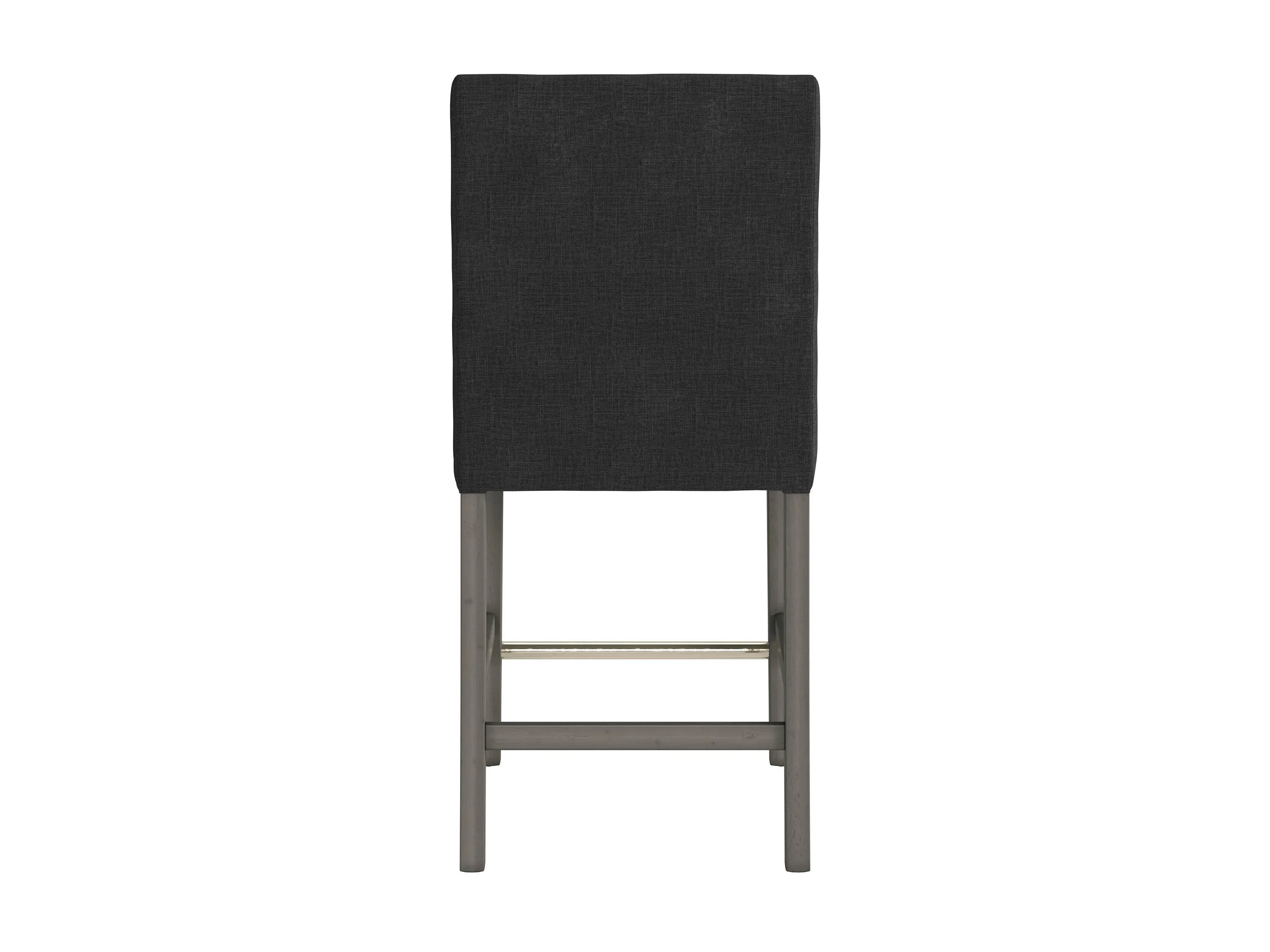 Dark Grey Fabric Counter Height Stool