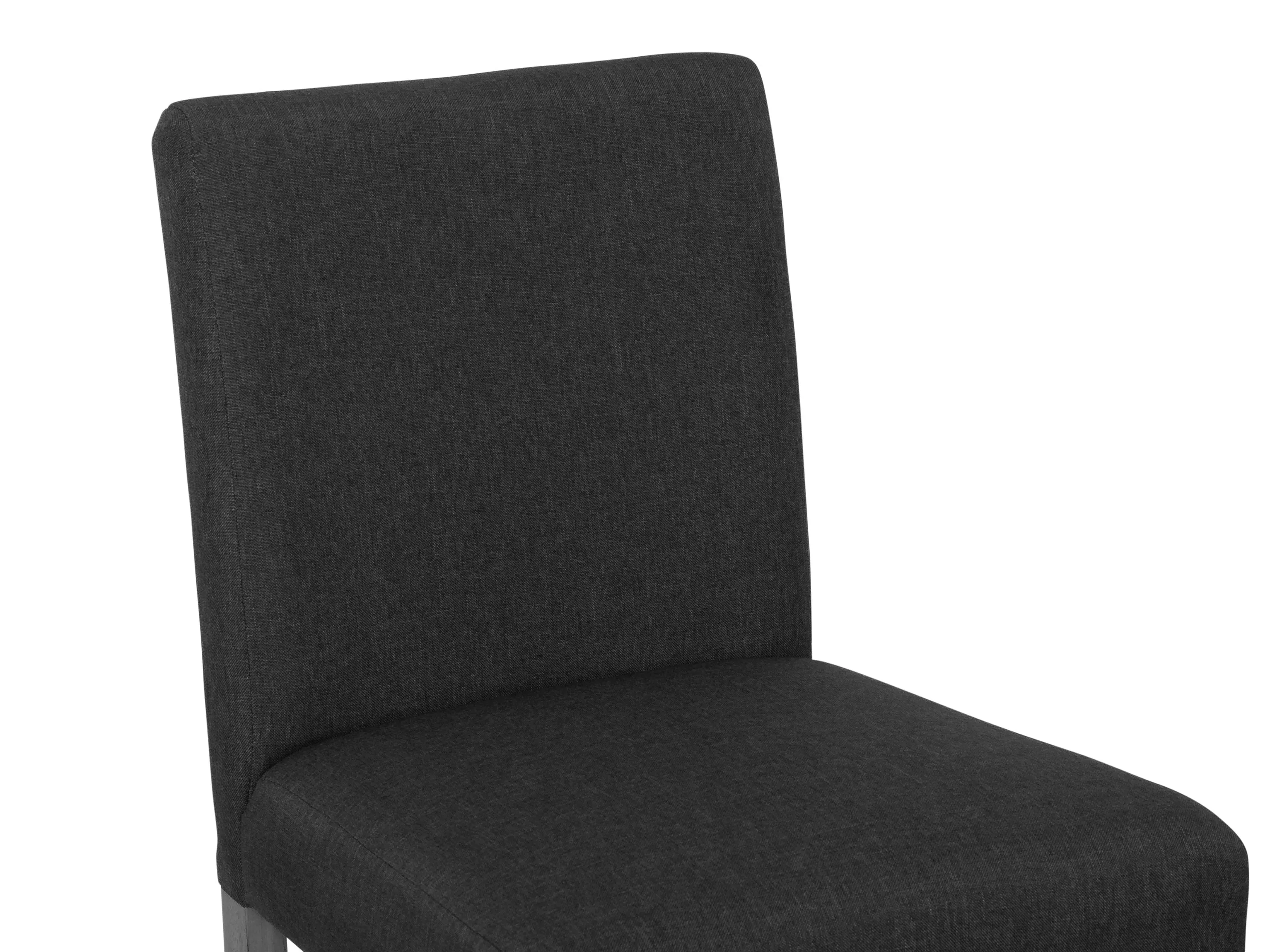 Dark Grey Fabric Counter Height Stool