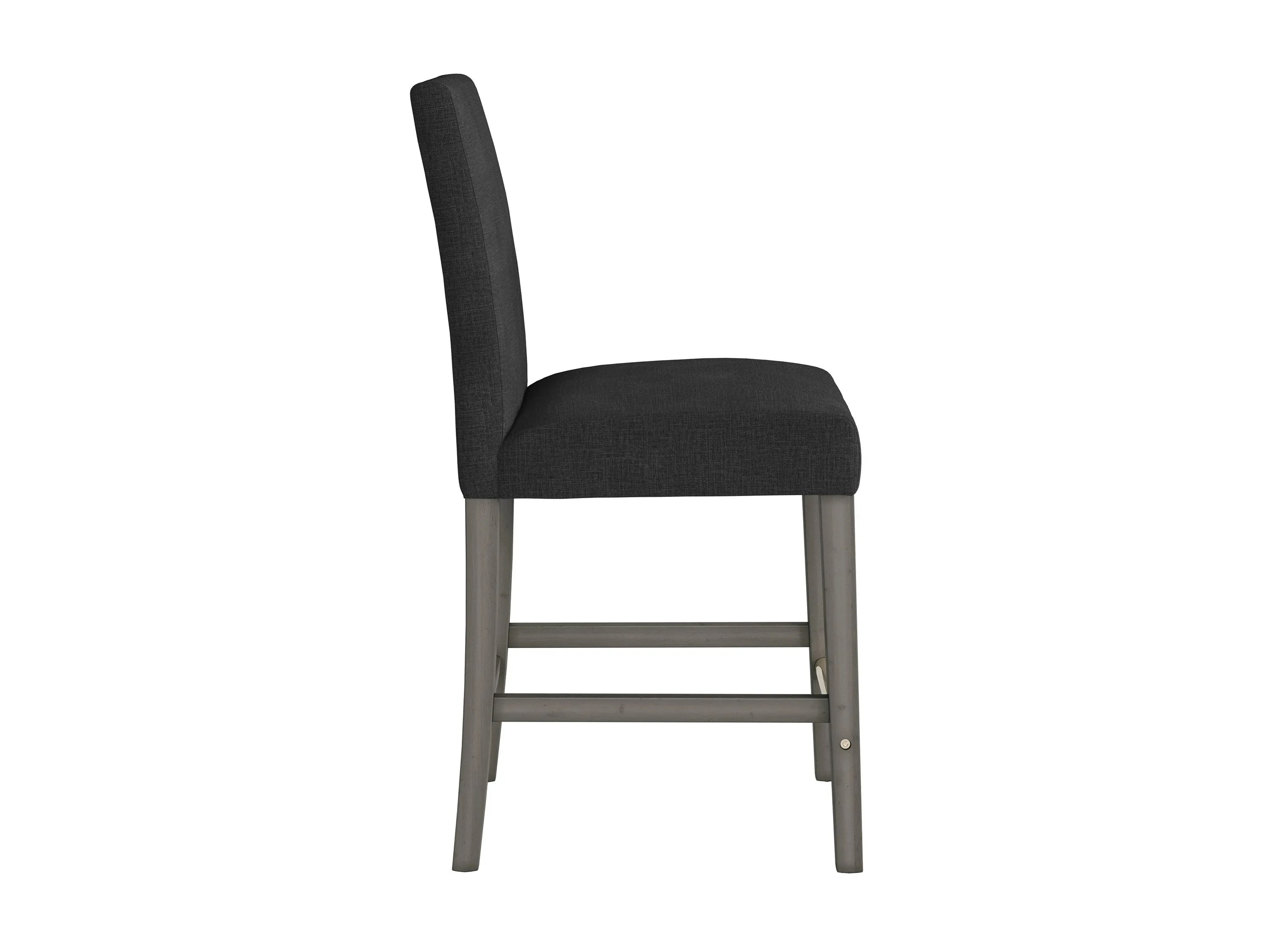 Dark Grey Fabric Counter Height Stool
