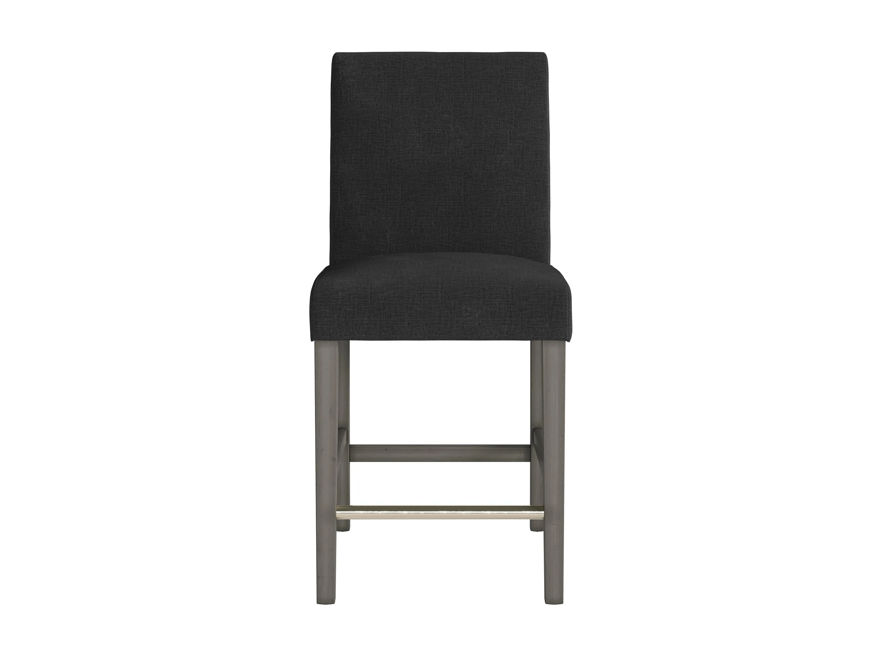 Dark Grey Fabric Counter Height Stool