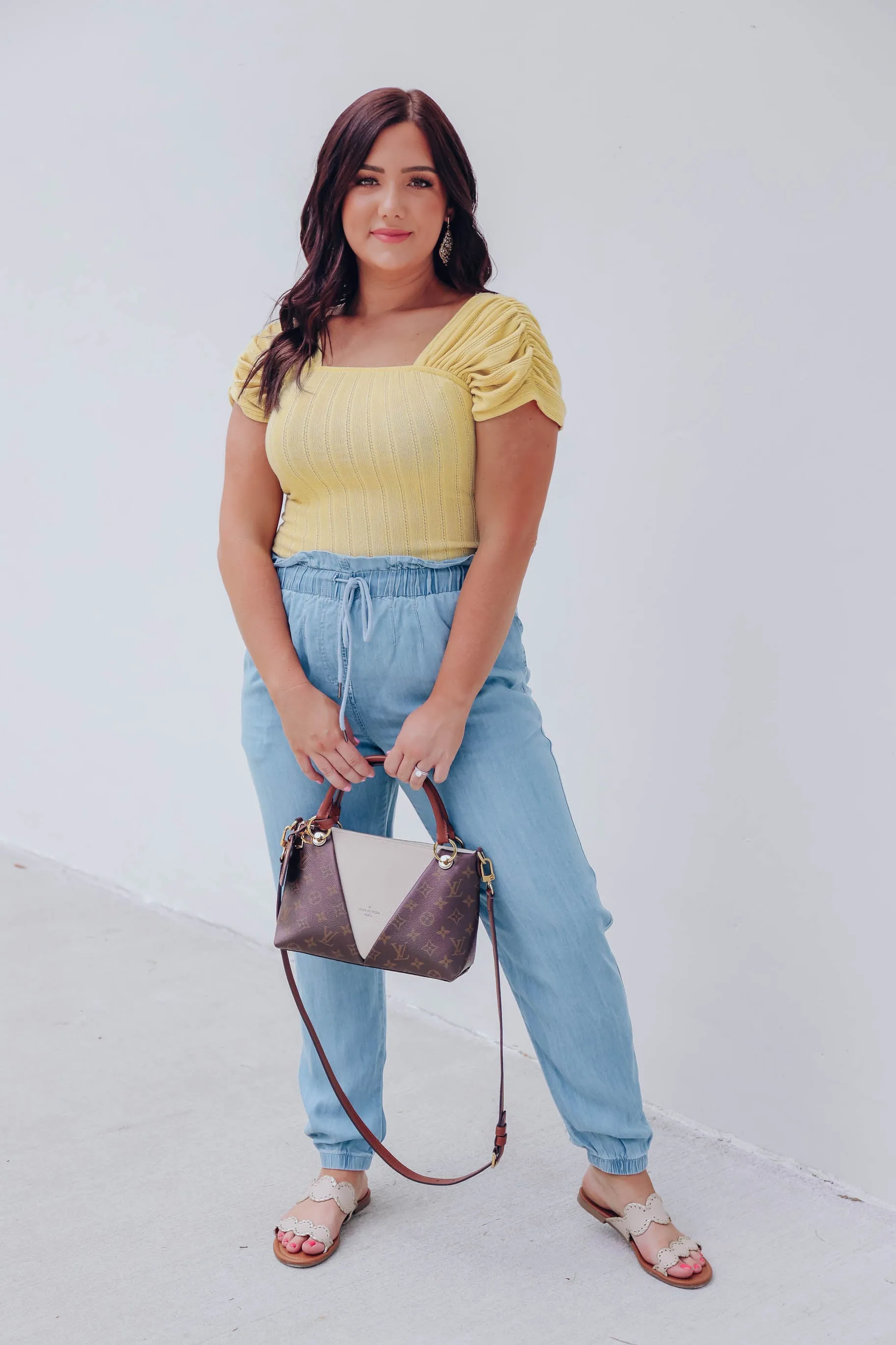Free Fallin' Chambray Joggers - Final Sale