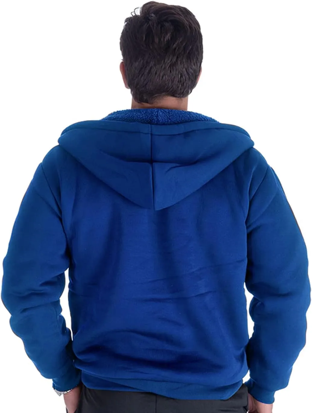 Gary Com Heavyweight Sherpa Hoodies for Men, Thick Fleece Lined Full Zip Up Winter Warm Sweatshirts Work Jackets