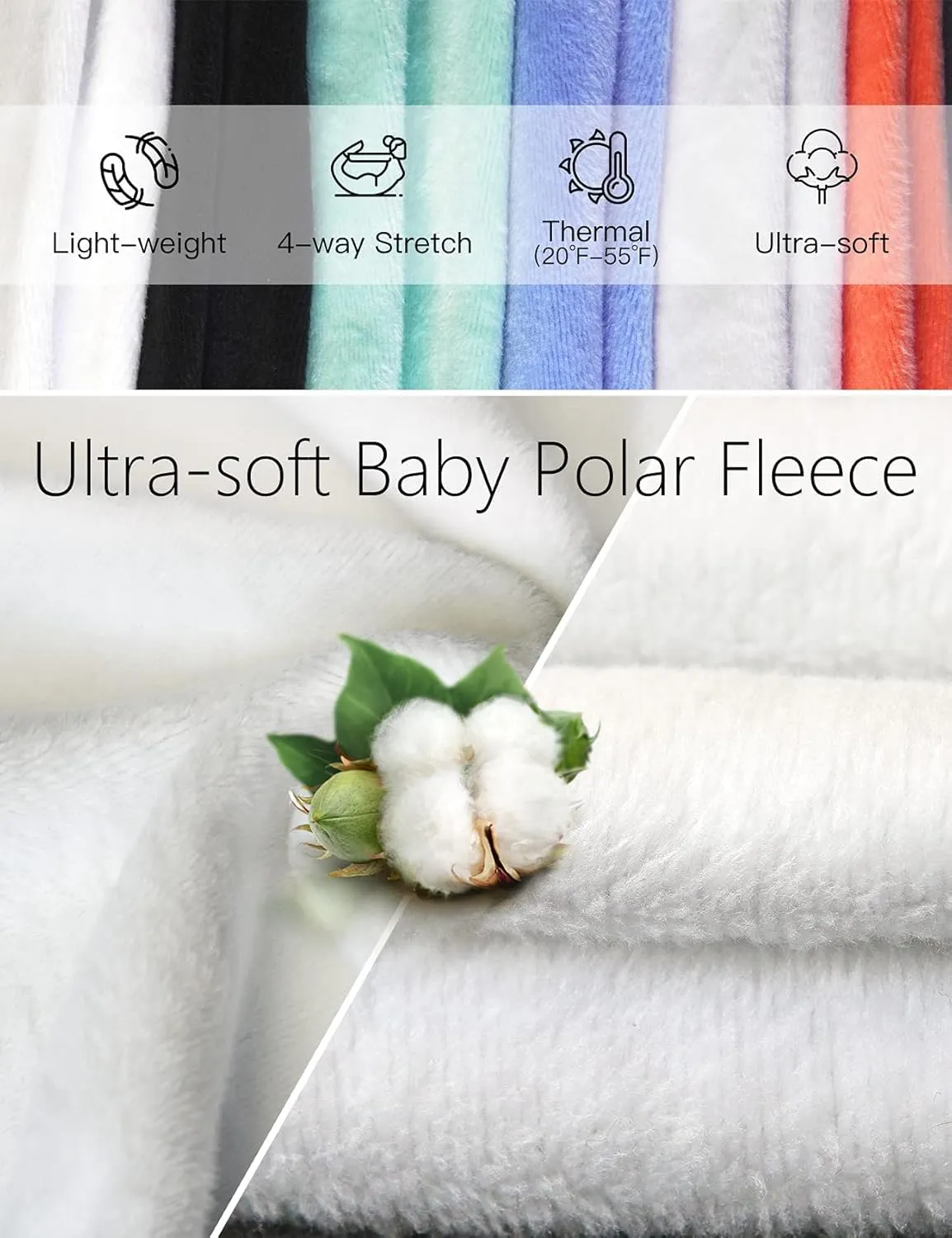 Inno 28" 31" 34" 36" Women's Baby Polar Fleece Lined Jogger Pants Warm Sweatpants Thermal Athletic Lounge
