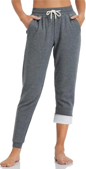 Inno 28" 31" 34" 36" Women's Baby Polar Fleece Lined Jogger Pants Warm Sweatpants Thermal Athletic Lounge