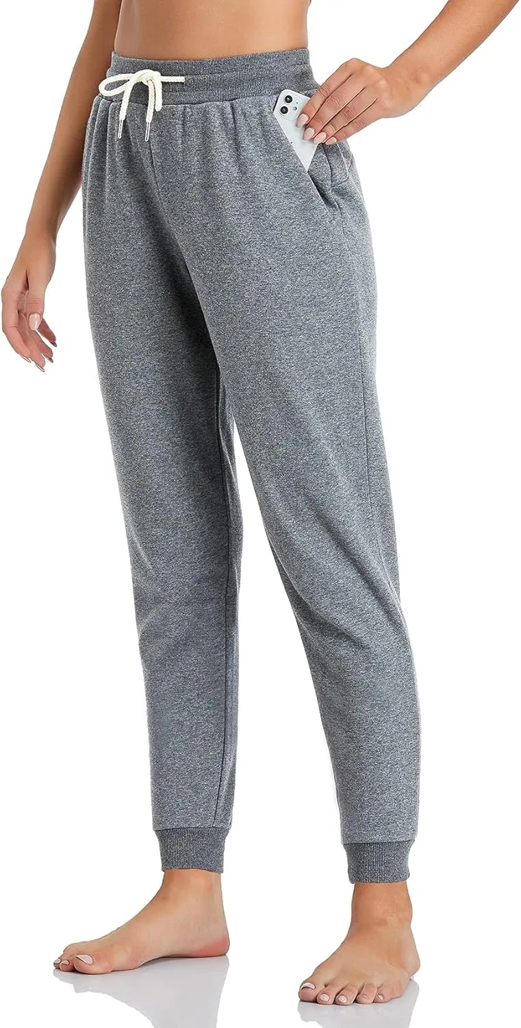 Inno 28" 31" 34" 36" Women's Baby Polar Fleece Lined Jogger Pants Warm Sweatpants Thermal Athletic Lounge