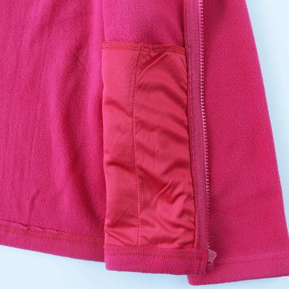 Noomelfish Girls Full Zip Soft Polar Fleece Jacket Outerwear Coat With Pockets (5-14 Years)