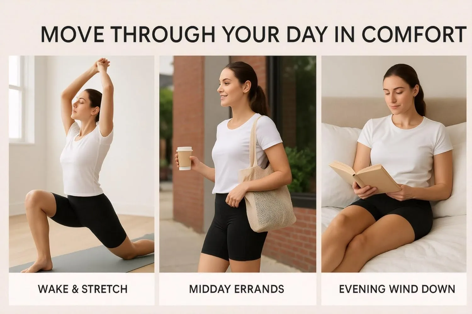 Summer Lounge Yoga Shorts for Women- High Waist Sculpted, No Rolling, No Digging, Ultra Soft Breathable, 4 Way Stretch Fit