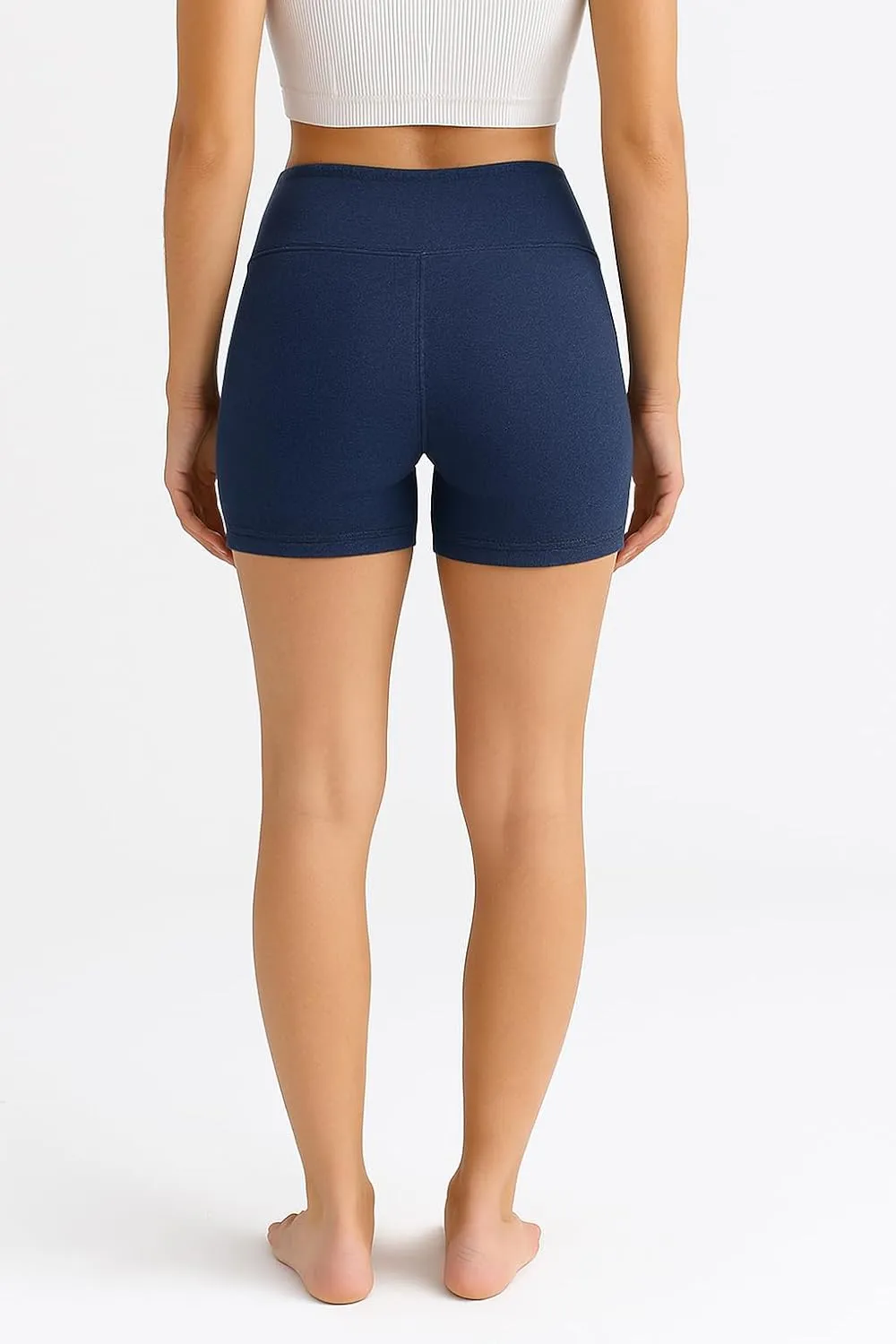 Summer Lounge Yoga Shorts for Women- High Waist Sculpted, No Rolling, No Digging, Ultra Soft Breathable, 4 Way Stretch Fit