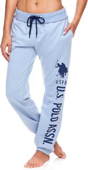 U.S. Polo Assn. Essentials Womens Sweatpants with Pockets, Comfy and Breathable French Terry Joggers for Women
