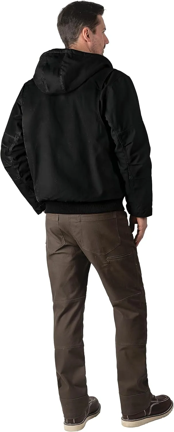 Walls Men's Mingus DWR Duck Hooded Bomber Work Jacket