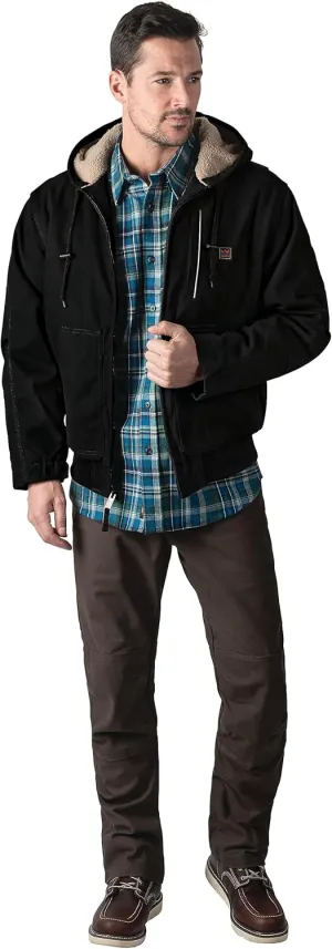 Walls Men's Mingus DWR Duck Hooded Bomber Work Jacket