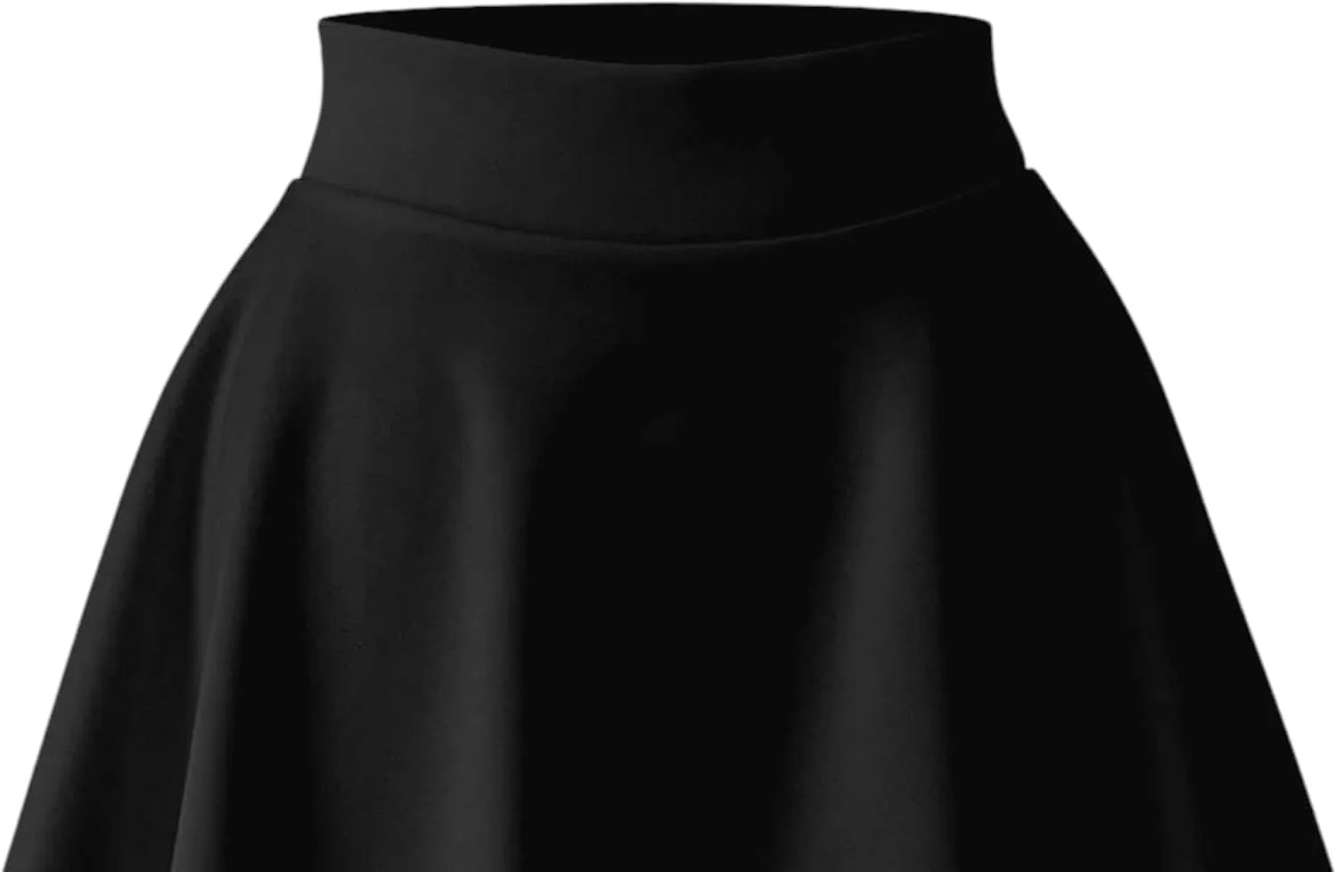 Women's Basic Versatile Stretchy Flared Skater Skirt (S-XL)